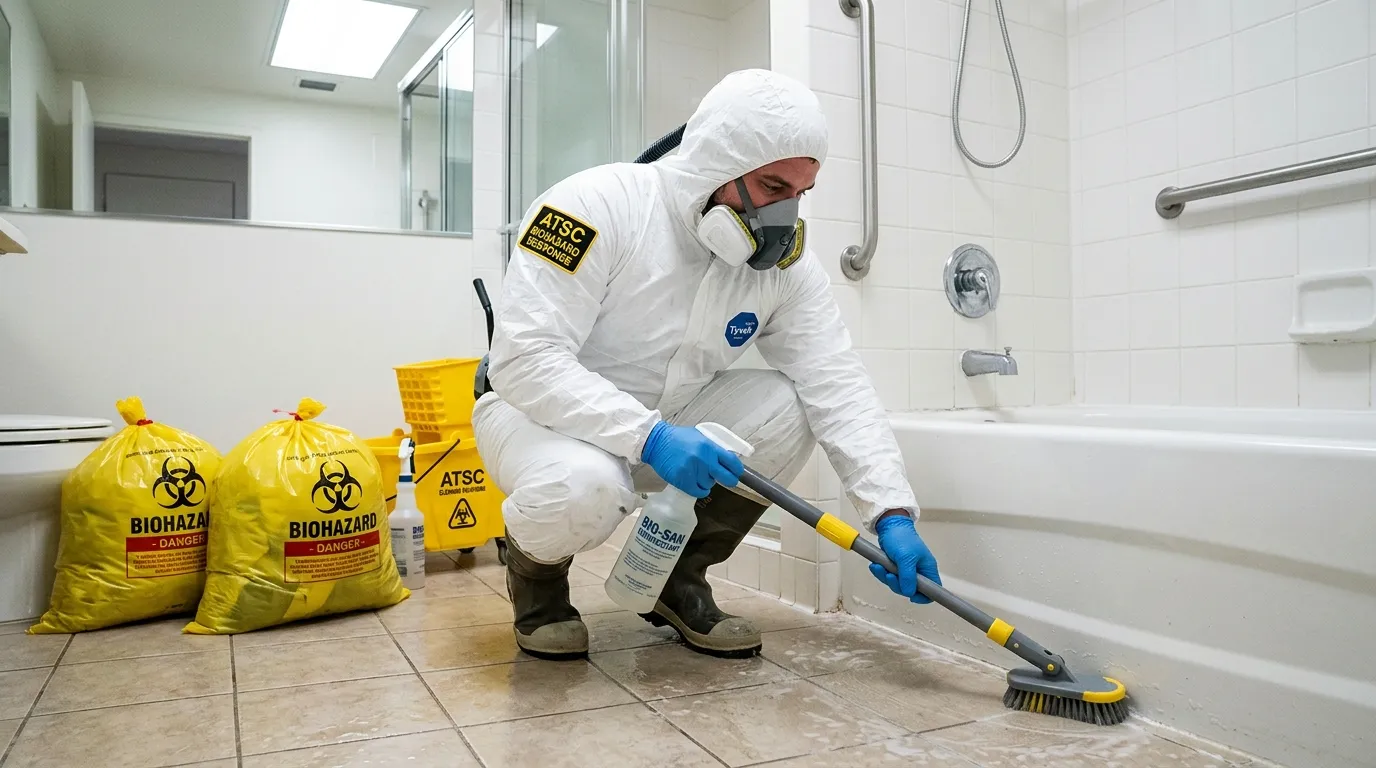 Decontamination equipment deployed for Blood Cleanup in Anaheim